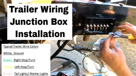 youtube trailer wiring junction box|trailer hitch wiring near me.